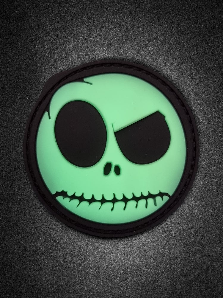 "Skull Smile" PVC Patch Glow in the Dark