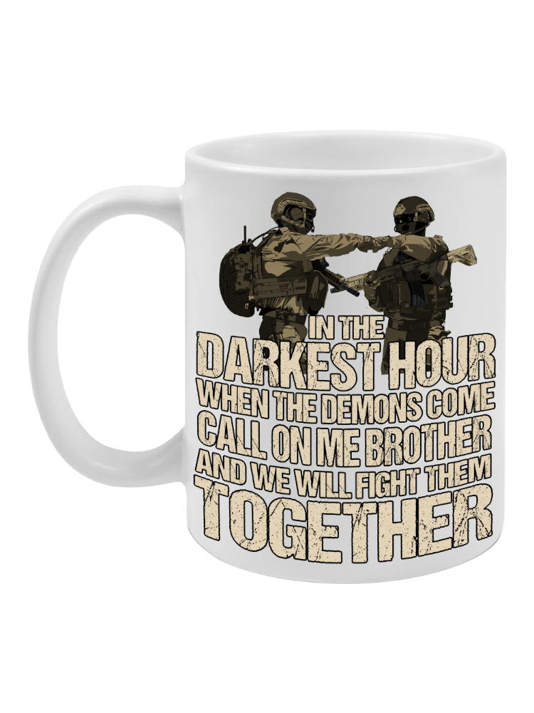 "Darkest Hour" Tasse weiß