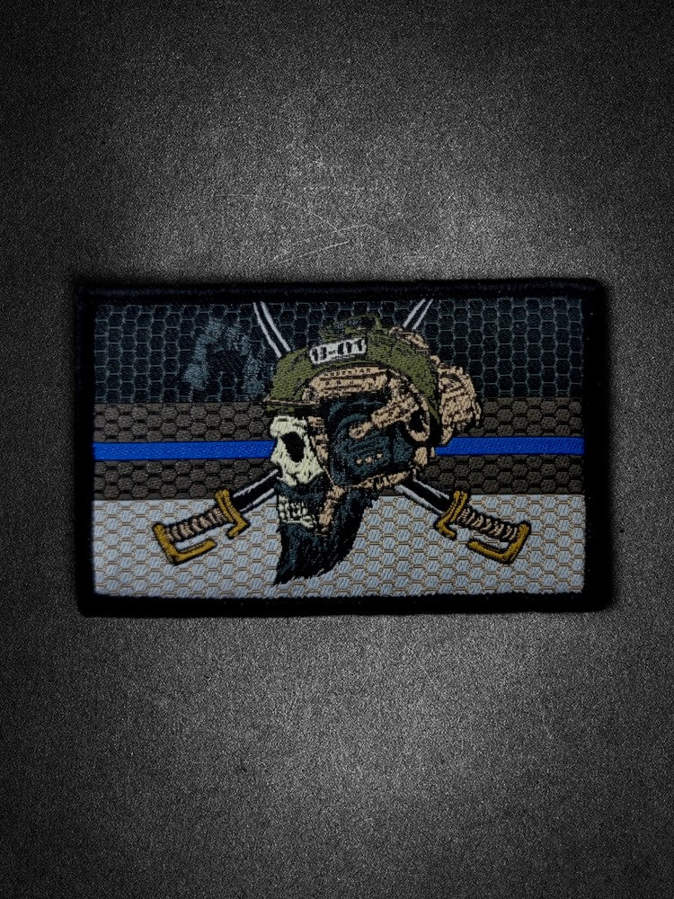 "Blackflag Thin Line Flagge" Woven Patch