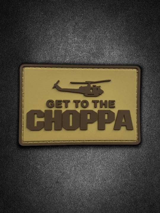 "Get to the Choppa" PVC Patch