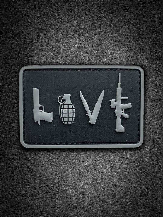 "Love" PVC Patch