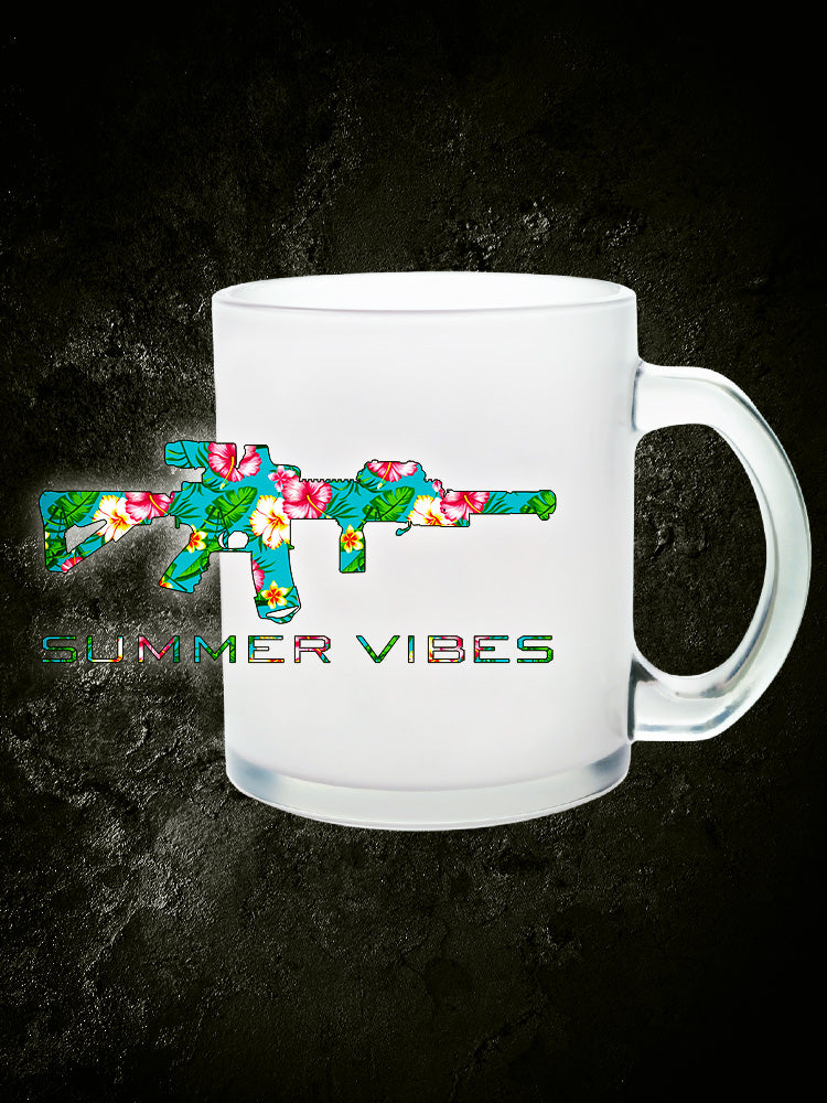 "Summer Vibes" Glastasse satiniert