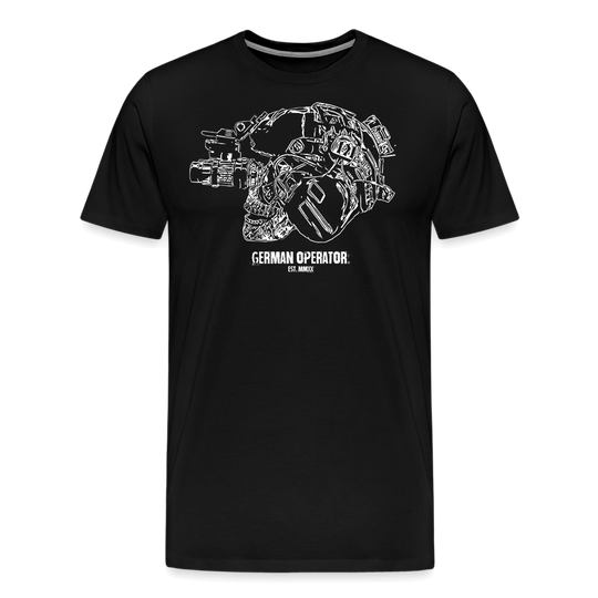 "German Operator Skull" Premium Shirt