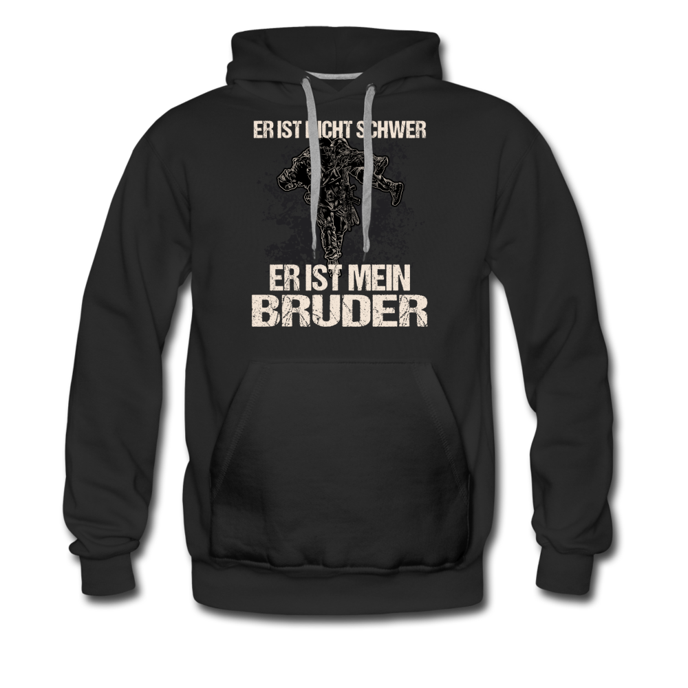 "Er ist mein Bruder" Premium Hoodie - Schwarz