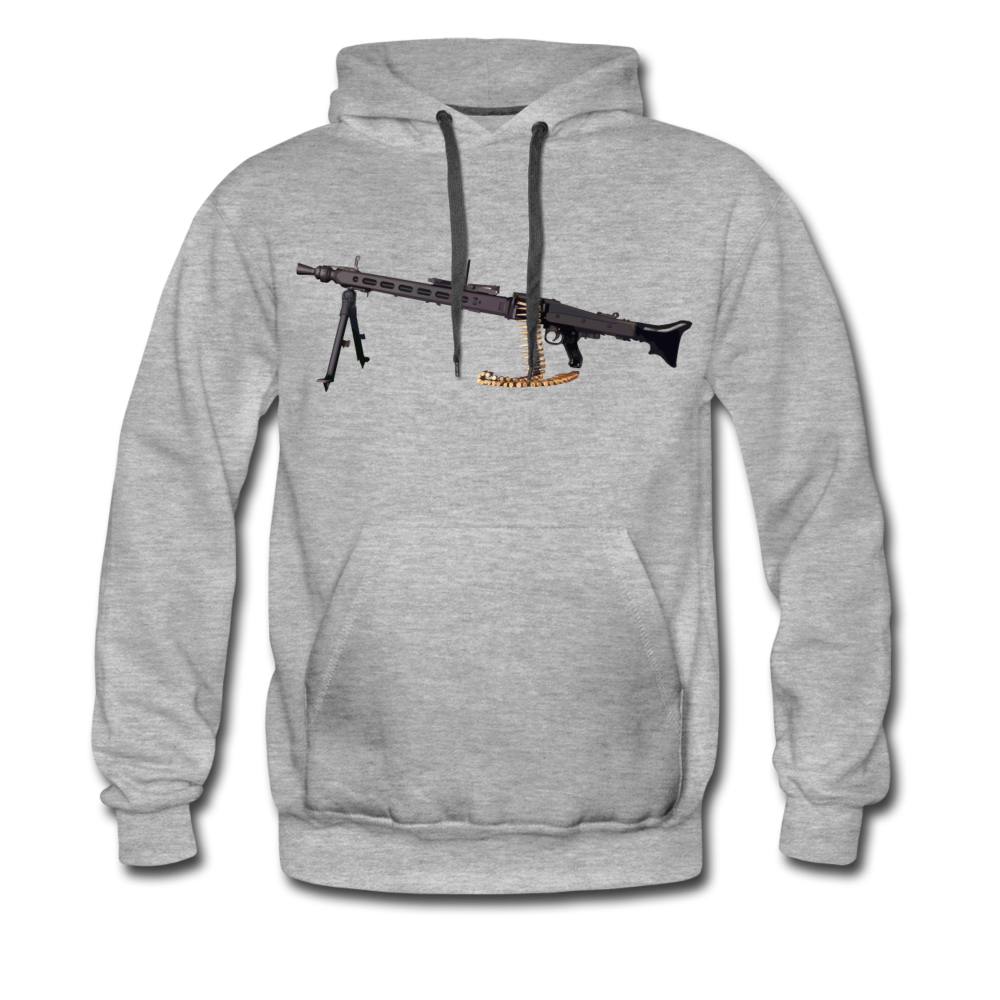 "MG3" Premium Hoodie - Grau meliert