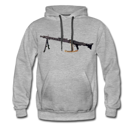 "MG3" Premium Hoodie - Grau meliert