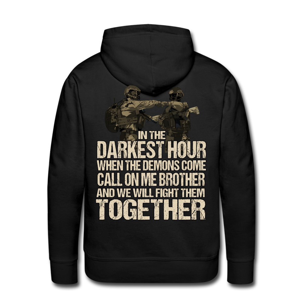 "Darkest Hour" Premium Hoodie - Schwarz