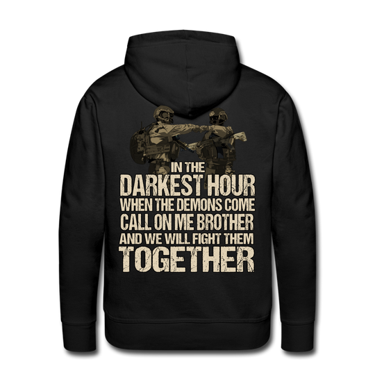 "Darkest Hour" Premium Hoodie - Schwarz