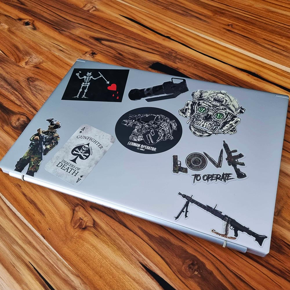 "Gunfighter Deathcard" Premium Sticker